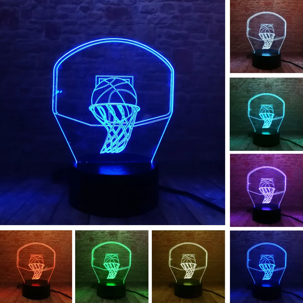 3D Led Creative Shoot Basketball 7 Colors Changing Night Lights Table Lamp Decor Sleep Lighting For Sports Man Boy's Love Gifts
3D Led Creative Shoot Basketball 7 Colors Changing Night Lights Table Lamp Decor Sleep Lighting For Sports Man Boy's Love Gifts