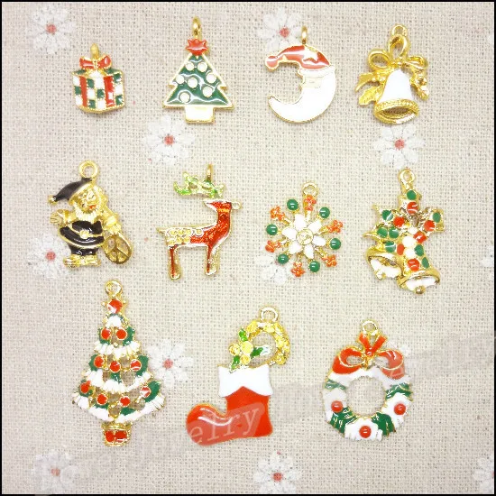 Wholesale 44PCS Gold-color Mix Christmas Charms Pendant Fit Bracelets Necklace DIY Metal Jewelry Making
Wholesale 44PCS Gold-color Mix Christmas Charms Pendant Fit Bracelets Necklace DIY Metal Jewelry Making