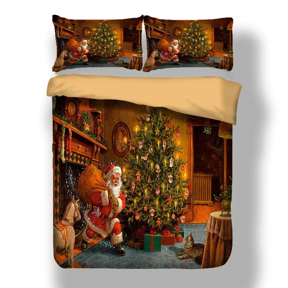 Merry Christmas Bedding Set 3D Santa Claus Printed Duvet Cover Set for Kids Teens Adults
Merry Christmas Bedding Set 3D Santa Claus Printed Duvet Cover Set for Kids Teens Adults