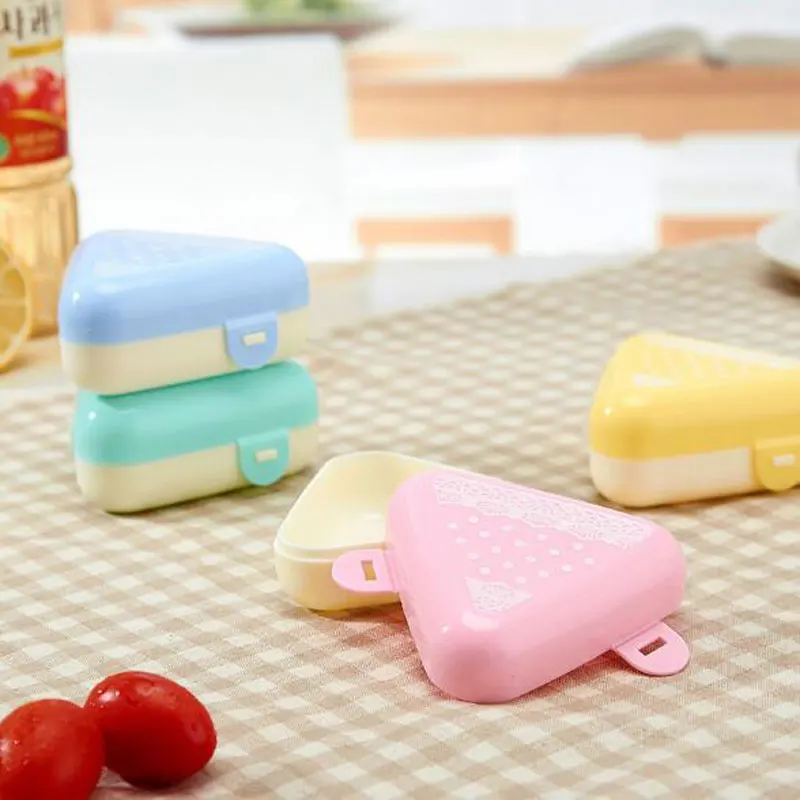 2pcs/Set cute Triangular bento Box DIY Sushi Maker Gimbap mould Kitchen Accessories portable mini Onigiri rice boll maker box
2pcs/Set cute Triangular bento Box DIY Sushi Maker Gimbap mould Kitchen Accessories portable mini Onigiri rice boll maker box