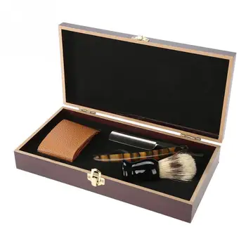Men's Shaving Wooden Box Kit Barber Shaving Kit Straight Manual Shaving Brush Sharpening Strop
Men's Shaving Wooden Box Kit Barber Shaving Kit Straight Manual Shaving Brush Sharpening Strop