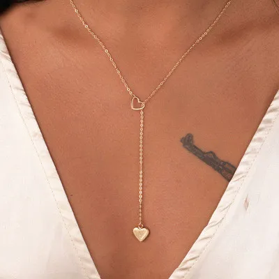 2019 New Hot Beauty Charm Women Stainless Steel Heart Pendant Chain Necklace ladies girl choker collar ribbon gold Silver @3
2019 New Hot Beauty Charm Women Stainless Steel Heart Pendant Chain Necklace ladies girl choker collar ribbon gold Silver @3