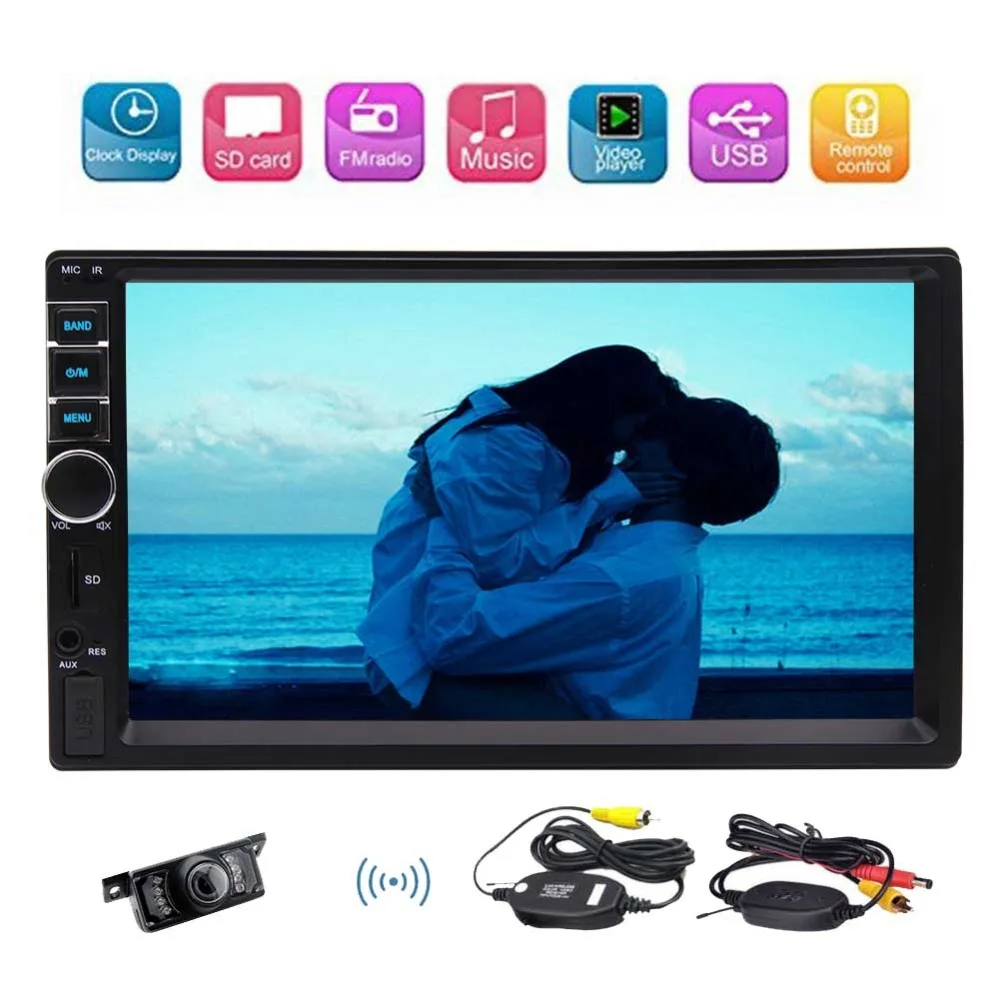 Capacitive Touch Scree Stereo GPS Navigation Car Radio Bluetooth Build-in microphone supports AM/USB/TF/MP3/MP5 Video 7 Colorful
Capacitive Touch Scree Stereo GPS Navigation Car Radio Bluetooth Build-in microphone supports AM/USB/TF/MP3/MP5 Video 7 Colorful