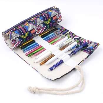 36/48/72 Holes Pencil Case School Canvas Roll Pouch Makeup Comestic Brush Pen Storage pecncil box Estuches School penalty
36/48/72 Holes Pencil Case School Canvas Roll Pouch Makeup Comestic Brush Pen Storage pecncil box Estuches School penalty