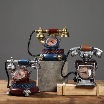 Retro Nostalgia Clock coffee shop Photo Props Bar Telephone model living room bedroom Home Decoration
Retro Nostalgia Clock coffee shop Photo Props Bar Telephone model living room bedroom Home Decoration