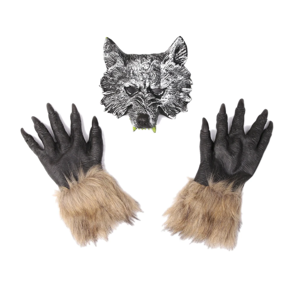 1 Set Wolf Head Devil Terror Gloves Werwolf Mask Party Props For Cosplay Dance Halloween Masquerade Supplies
1 Set Wolf Head Devil Terror Gloves Werwolf Mask Party Props For Cosplay Dance Halloween Masquerade Supplies