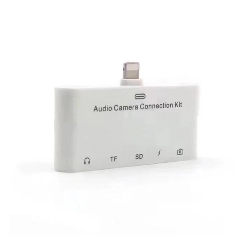 SZBITC 3.5mm Audio Camera Connection Kit With TF/SD Card Reader AUX For iPhone 6 6s 7 7plus 8 iPad Series
SZBITC 3.5mm Audio Camera Connection Kit With TF/SD Card Reader AUX For iPhone 6 6s 7 7plus 8 iPad Series