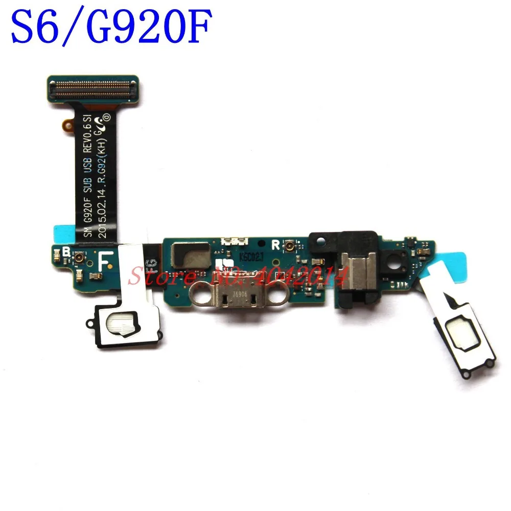 Оригинальный USB порт для зарядки гибкий кабель Samsung Galaxy S6 G920F зарядное устройство