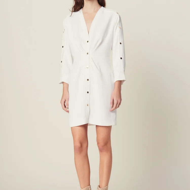 Women Dress White Spring and Summer New 2019 Slim Fit Casual French Style Brand Clothing robe femme
Women Dress White Spring and Summer New 2019 Slim Fit Casual French Style Brand Clothing robe femme
