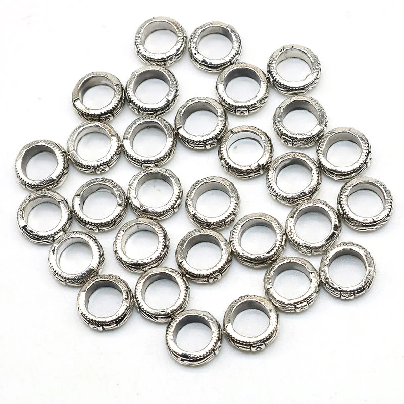 9mm Silver Wheel pattern Bead Vintage Tibetan Silver Big Hole Spacer Beads Gold Needlework Bracelet Jewelry Making 50Pcs/lot
9mm Silver Wheel pattern Bead Vintage Tibetan Silver Big Hole Spacer Beads Gold Needlework Bracelet Jewelry Making 50Pcs/lot