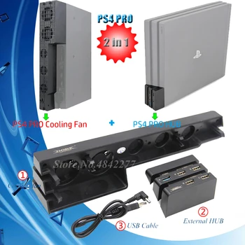 2 in 1 PS4 PRO Multifunctional Cooler Cooling Fan 5 External USB HUB for Sony Playstation 4 PS4 Accessories PS 4 Games
2 in 1 PS4 PRO Multifunctional Cooler Cooling Fan 5 External USB HUB for Sony Playstation 4 PS4 Accessories PS 4 Games