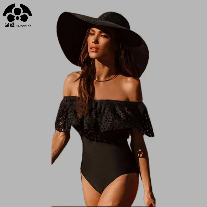 QIANG YI 2018 Summer Styles Sexy Strapless One Piece Swimsuit Women Swimwear Fuse Off Shoulder Bather Bathing Suit Cut out Lace
QIANG YI 2018 Summer Styles Sexy Strapless One Piece Swimsuit Women Swimwear Fuse Off Shoulder Bather Bathing Suit Cut out Lace