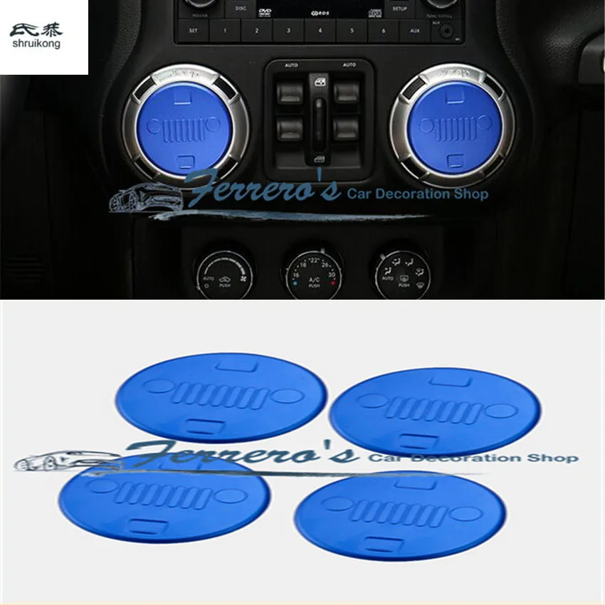 Car Vent Outlet Air Conditioner Decorative Cover Ring For Jeep Wrangler JK 2011-2015 4Pcs Per Set
Car Vent Outlet Air Conditioner Decorative Cover Ring For Jeep Wrangler JK 2011-2015 4Pcs Per Set