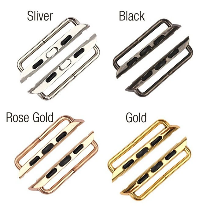 1 pair Genuine Seamless Metal Connector Clasp Watch band Buckle adapter For Apple Watch 38mm 42mm with Screw and Screwdriver
1 pair Genuine Seamless Metal Connector Clasp Watch band Buckle adapter For Apple Watch 38mm 42mm with Screw and Screwdriver