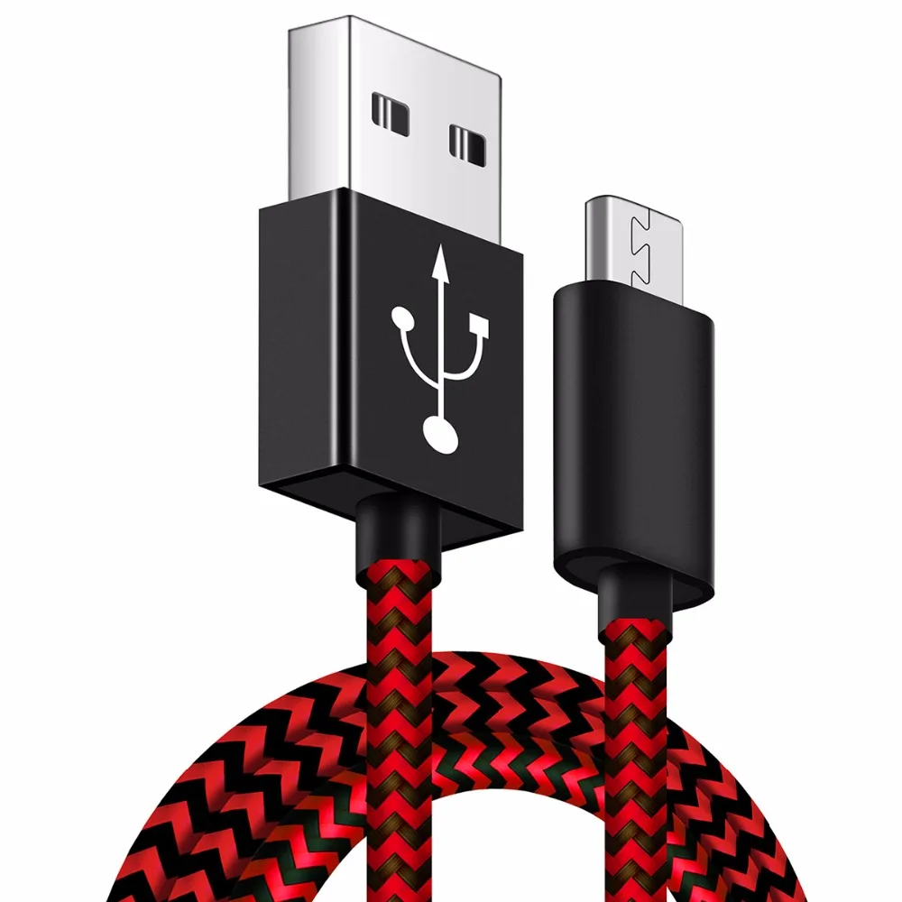 1m 2m Micro USB Cable Nylon Braided Cord 2.4A Fast Charging Data Sync Line for Xiaomi Mi Redmi 6 6A Pro Android Cell Phones Wire
1m 2m Micro USB Cable Nylon Braided Cord 2.4A Fast Charging Data Sync Line for Xiaomi Mi Redmi 6 6A Pro Android Cell Phones Wire