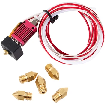 3D Printer Extruder Assembled Mk8 Hot End Kit For Ender 3 / Ender 3 Pro With Aluminum Heating Block, 1.75Mm, 0.4Mm Nozzle
3D Printer Extruder Assembled Mk8 Hot End Kit For Ender 3 / Ender 3 Pro With Aluminum Heating Block, 1.75Mm, 0.4Mm Nozzle