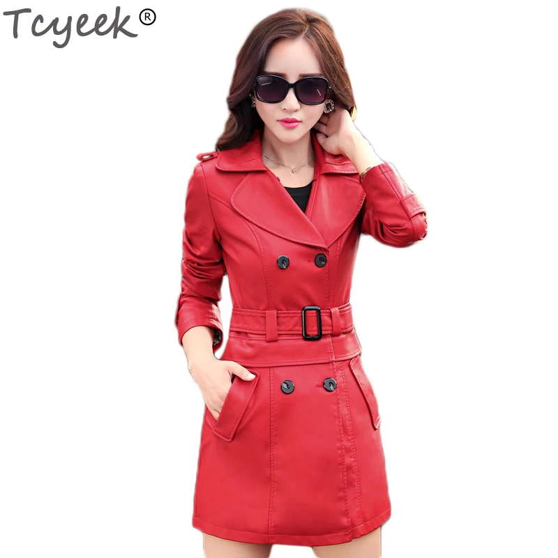 Tcyeek 2019 Winter Korean Women Slim Leather Long Sleeve Plus Size Faux Leather Jacket Women Coat Medium-long Outerwear WJF0004
Tcyeek 2019 Winter Korean Women Slim Leather Long Sleeve Plus Size Faux Leather Jacket Women Coat Medium-long Outerwear WJF0004