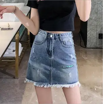 Women Skirts 2019 Spring And Summer Denim Short Skirts Fashion Slim Jeans Skirts Raw Edge Irregular Female Mini Skirts D31
Women Skirts 2019 Spring And Summer Denim Short Skirts Fashion Slim Jeans Skirts Raw Edge Irregular Female Mini Skirts D31