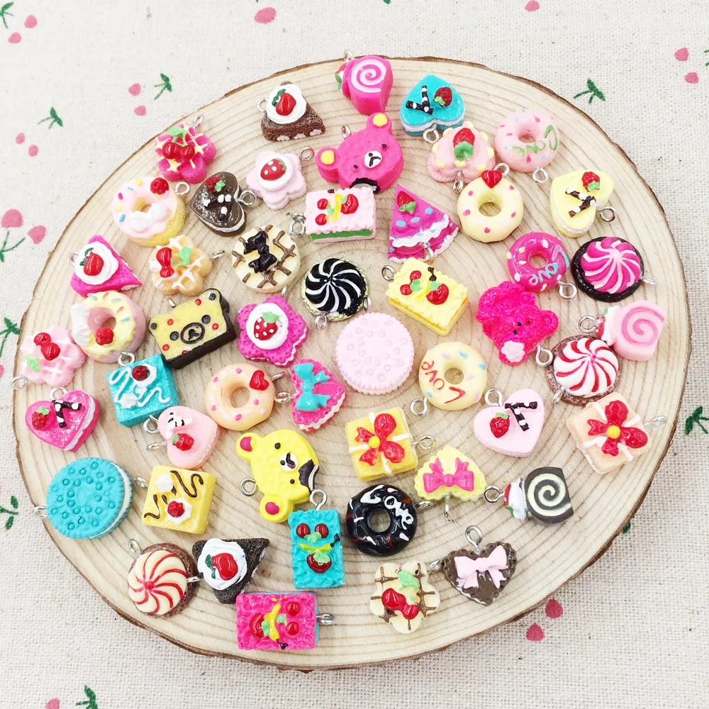 Mix 20Pcs Artificial Miniature Food Cake With Eye Pin For DIY Jewelry Earring Making Flat Back Resin Cabochon Decorative Craft
Mix 20Pcs Artificial Miniature Food Cake With Eye Pin For DIY Jewelry Earring Making Flat Back Resin Cabochon Decorative Craft