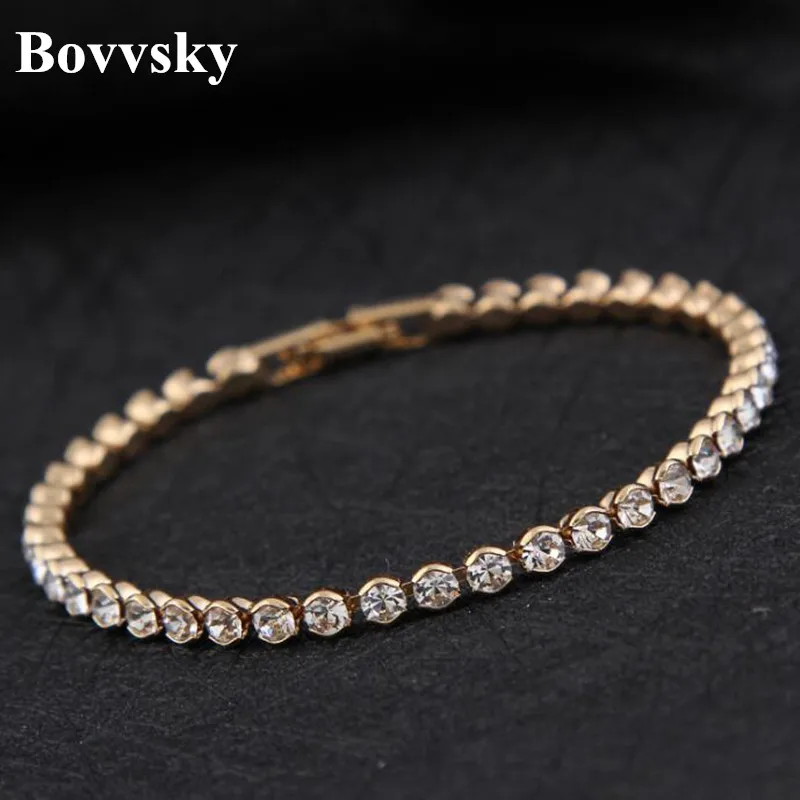 Bovvsky Simple Rhinestone Fine Bracelet For Women Rose Gold-color Bracelets Trendy Jewelry Elegant Gift
Bovvsky Simple Rhinestone Fine Bracelet For Women Rose Gold-color Bracelets Trendy Jewelry Elegant Gift