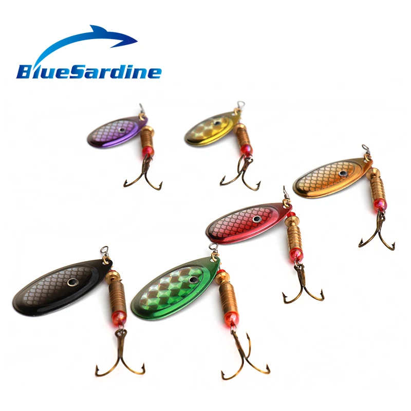Quality Spinner Bait Fishing Lures Metal Spoon Quality Fishing Tackle Spinnerbait Artificial 6pcs 6G 8G 11G