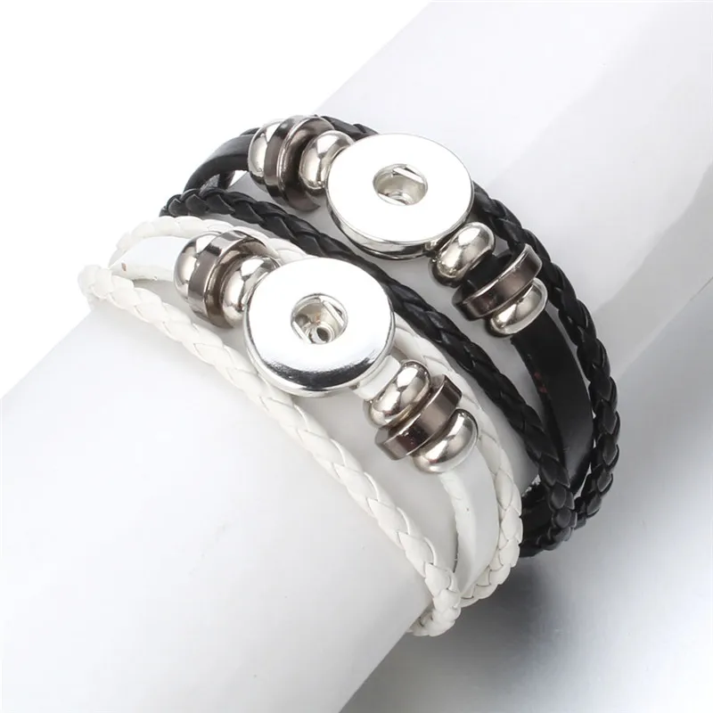 Fashion Snap Jewelry Handmade Braided Leather Snap Button Bracelets Fit 18mm Snap Buttons Jewelry Button Bracelet ZE578
Fashion Snap Jewelry Handmade Braided Leather Snap Button Bracelets Fit 18mm Snap Buttons Jewelry Button Bracelet ZE578