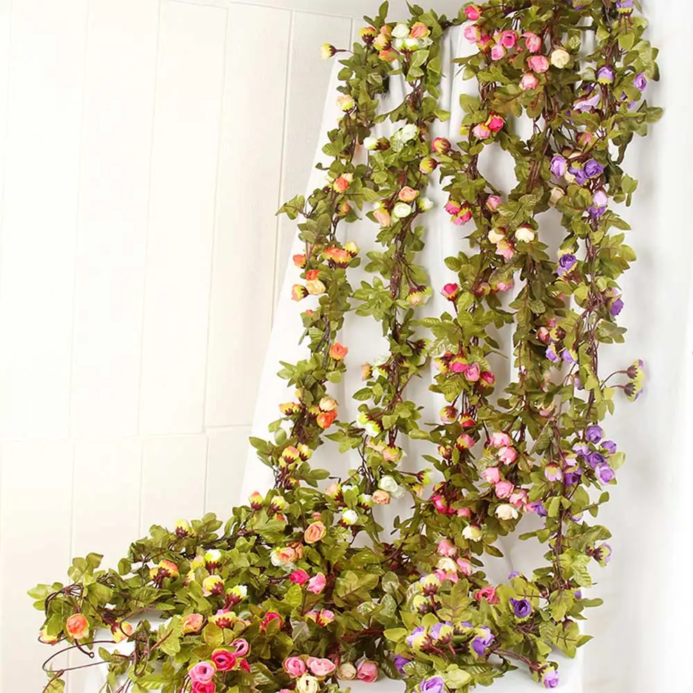 New Star Rose Wall Hanging Artificial Silk Star Flowers Party Wedding Rattan Vines Plant Arches Decor Hot 42 small flower buds
New Star Rose Wall Hanging Artificial Silk Star Flowers Party Wedding Rattan Vines Plant Arches Decor Hot 42 small flower buds