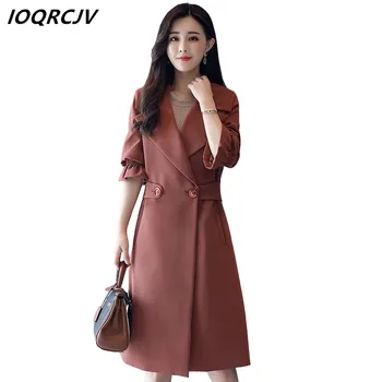 Autumn Trench Coat 2018 Womens British Style Abrigo Mujer Long Elegant Wind-breaker Outwear Spliced Female Overcoat M-4XL S56
Autumn Trench Coat 2018 Womens British Style Abrigo Mujer Long Elegant Wind-breaker Outwear Spliced Female Overcoat M-4XL S56