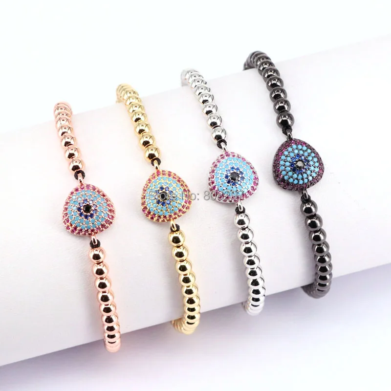 10Pcs New Style Pave CZ Triangle Charm Connector &4mm Round Beads Braided Macrame Bracelet Hand-woven Bracelets Men &Women
10Pcs New Style Pave CZ Triangle Charm Connector &4mm Round Beads Braided Macrame Bracelet Hand-woven Bracelets Men &Women