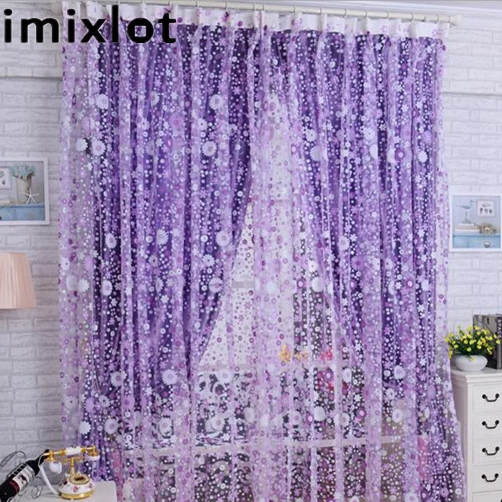 Imixlot Cloth Material Printing Flower Curtains Screens Romantic Floral Tulle Door Window Drape Panel Accessories
Imixlot Cloth Material Printing Flower Curtains Screens Romantic Floral Tulle Door Window Drape Panel Accessories