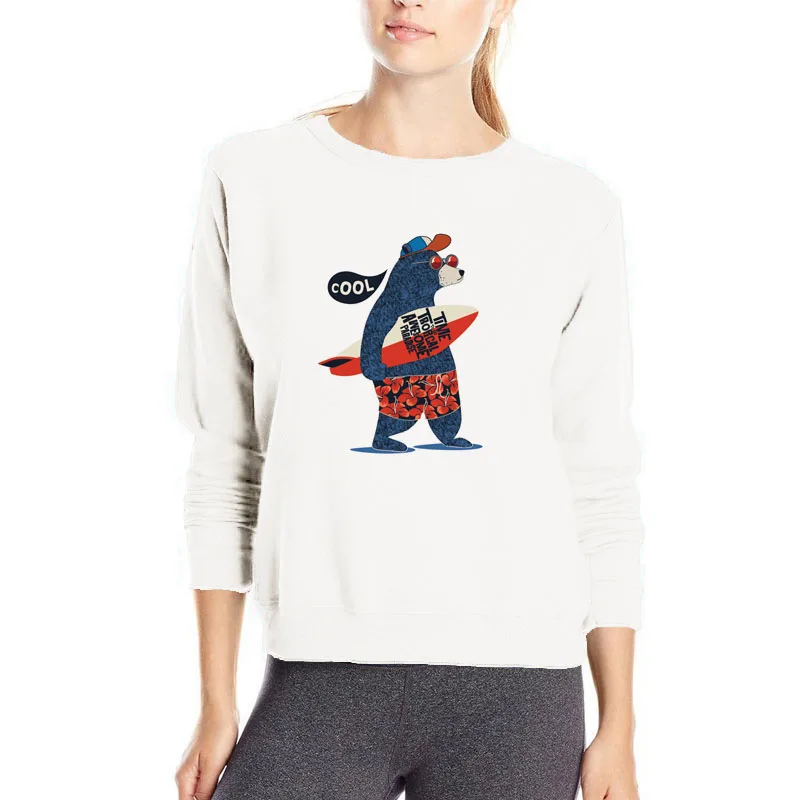 Cool bear playing surfboard hoodies personality design funny sweatshirt women harajuku kpop hoodie sweat femme fashion streewear
Cool bear playing surfboard hoodies personality design funny sweatshirt women harajuku kpop hoodie sweat femme fashion streewear