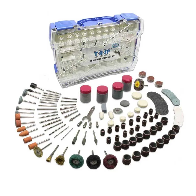 268 Pieces Mini Drill Rotary Tool Bits Kit Abrasive Tools Set Accessories Grinding Sanding Polishing Cutting for Dremel -1
