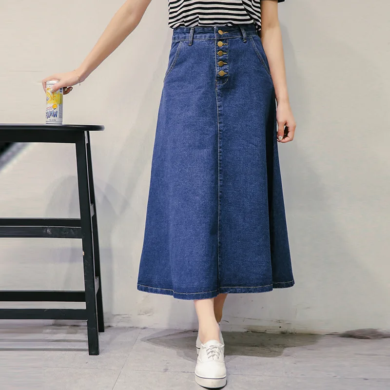 2016 Summer New Fashion Women's skirts,All-match ladies denim skirts girl's casual long skirts jeans skirt Free shipping Y019
2016 Summer New Fashion Women's skirts,All-match ladies denim skirts girl's casual long skirts jeans skirt Free shipping Y019
