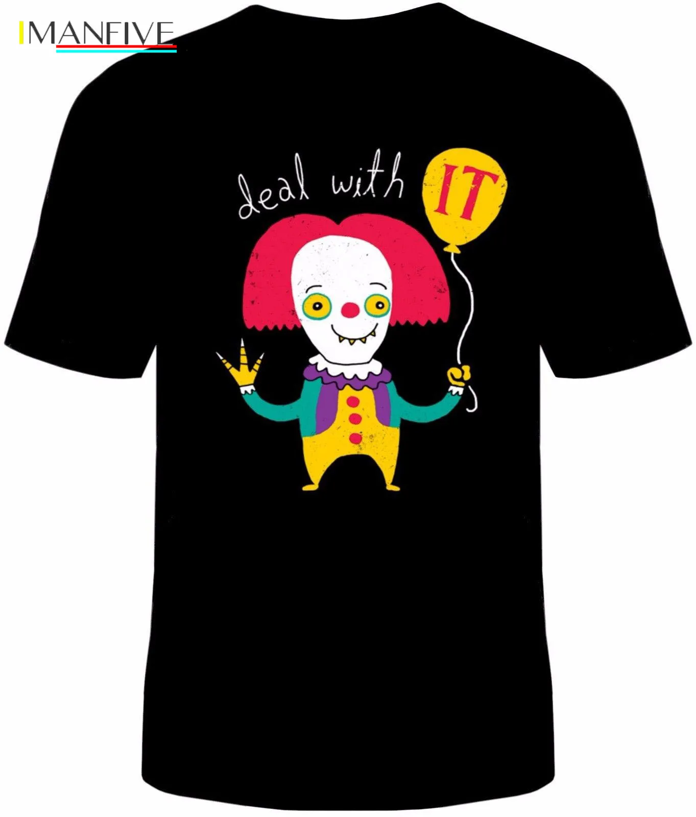 Deal With IT T-Shirt Unisex Funny Cotton Adult Size Pennywise Clown Stephen King 100% Cotton Brand New T Shirts 
Deal With IT T-Shirt Unisex Funny Cotton Adult Size Pennywise Clown Stephen King 100% Cotton Brand New T Shirts