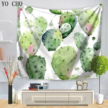 YO CHO High Quality Cute Cactus Printed Tapestry Jacquard Printing Wall Hanging Tenture Mural Dorm Cover Table Cloth Yoga Mat
YO CHO High Quality Cute Cactus Printed Tapestry Jacquard Printing Wall Hanging Tenture Mural Dorm Cover Table Cloth Yoga Mat