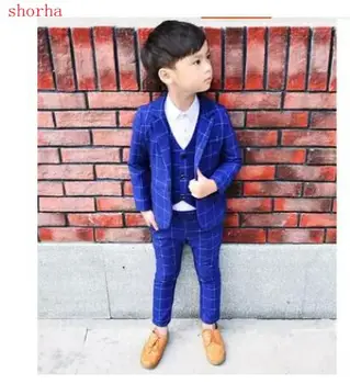 New winter 3Pcs Boys Spring Formal Wedding Vest Suit Top Quality Gentle Boys lattice Suit Children Wedding Suits
New winter 3Pcs Boys Spring Formal Wedding Vest Suit Top Quality Gentle Boys lattice Suit Children Wedding Suits