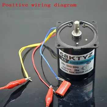 AC 220V 28W Miniature Permanent Magnet Synchronous AC Motor Slow Forward and Reverse Small Motor Gear Reducer Motor
AC 220V 28W Miniature Permanent Magnet Synchronous AC Motor Slow Forward and Reverse Small Motor Gear Reducer Motor