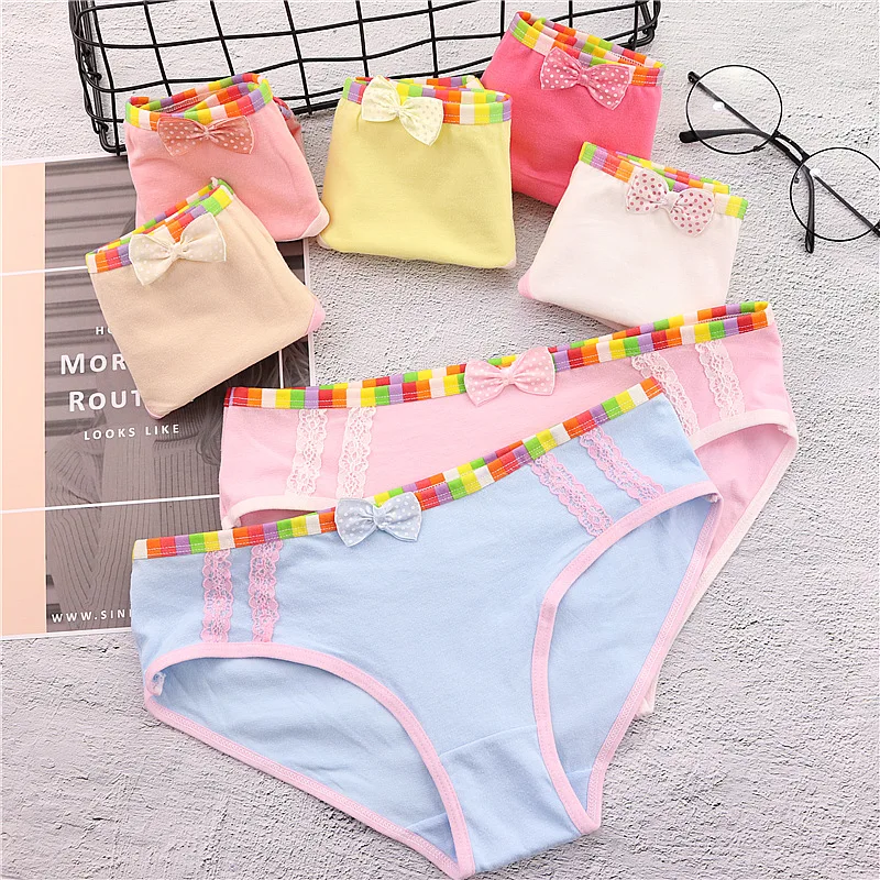 girl's underwear 5pc/bag lace cotton candy low waist briefs young girl panties Teenagers wholesales mix 5 colors
girl's underwear 5pc/bag lace cotton candy low waist briefs young girl panties Teenagers wholesales mix 5 colors