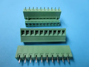 40 Pcs Close Straight 10 pin/way Pitch 5.08mm Screw Terminal Block Connector Green Color Pluggable Type With Straight pin
40 Pcs Close Straight 10 pin/way Pitch 5.08mm Screw Terminal Block Connector Green Color Pluggable Type With Straight pin