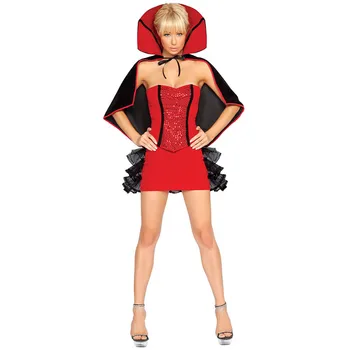Adult Gothic Sexy Vampire Halloween Costume Sexy Rhinestone Studded Red Corset with Tutu Ruffle Mini Skirt Fancy Costume
Adult Gothic Sexy Vampire Halloween Costume Sexy Rhinestone Studded Red Corset with Tutu Ruffle Mini Skirt Fancy Costume