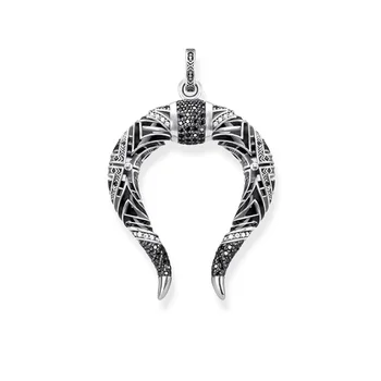 Black CZ Chinese Dragon Horns Pendants Fit Necklaces, Thomas Style Ethnic Pendant 925 Sterling Silver Ts Jewelry for Women Men
Black CZ Chinese Dragon Horns Pendants Fit Necklaces, Thomas Style Ethnic Pendant 925 Sterling Silver Ts Jewelry for Women Men