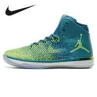 NIKE Air Jordan XXXI AJ31 Men's Basketball Shoes Sports Shoes, White and Green Brazil Rio Color SS Basketball NO202 image
