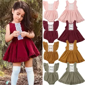 Toddler Kids Baby Girl Clothes Sister Matching Lace Romper Dress Outfits Set Summer Children's Dress and Bodysuit Babygrow
Toddler Kids Baby Girl Clothes Sister Matching Lace Romper Dress Outfits Set Summer Children's Dress and Bodysuit Babygrow