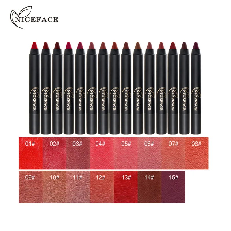 NICEface 1 pc Smooth Matte Lipstick Makeup Cosmetics Waterproof Matte long lasting Lipstick with 15 colors TSLM2
NICEface 1 pc Smooth Matte Lipstick Makeup Cosmetics Waterproof Matte long lasting Lipstick with 15 colors TSLM2