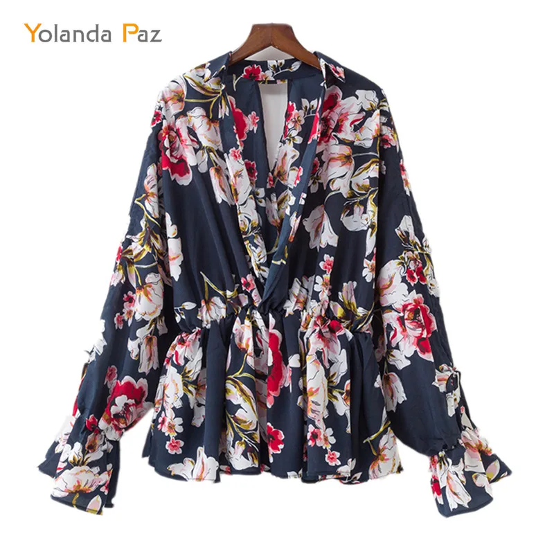 Yolanda Paz Women Blouse Shirt 2019 Sexy V Neck Backless Women Top Office Streetwear Chiffon Floral Elegant Fashion Lady Blouses
Yolanda Paz Women Blouse Shirt 2019 Sexy V Neck Backless Women Top Office Streetwear Chiffon Floral Elegant Fashion Lady Blouses