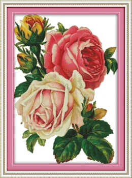 Ferns and roses DMC Cotton Cross Stitch In 11CT 14CT DIY Needlework Counted China Cross Stitch Kits for Embroidery Cross Crafts
Ferns and roses DMC Cotton Cross Stitch In 11CT 14CT DIY Needlework Counted China Cross Stitch Kits for Embroidery Cross Crafts