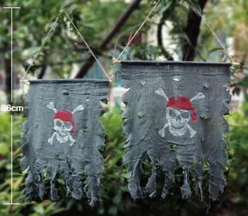 Shredded pirate flag Halloween party decorations props terror Ghost flag Halloween flag Hunted house Broken curtain
Shredded pirate flag Halloween party decorations props terror Ghost flag Halloween flag Hunted house Broken curtain