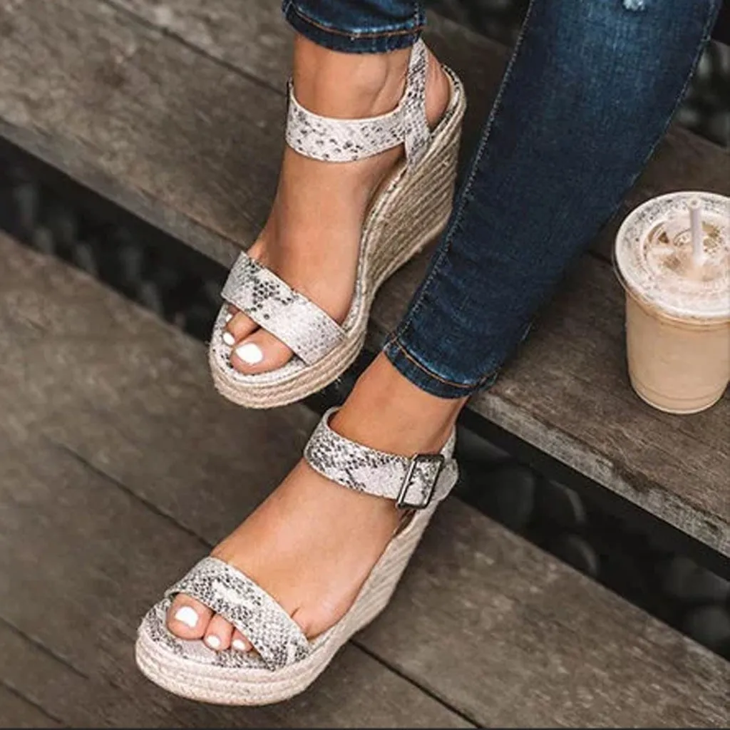Women Summer Ankle Strap Sandals Wedges Retro Open Toe Light Breathable Sandals Zapatos De Mujer De Moda 2019
Women Summer Ankle Strap Sandals Wedges Retro Open Toe Light Breathable Sandals Zapatos De Mujer De Moda 2019