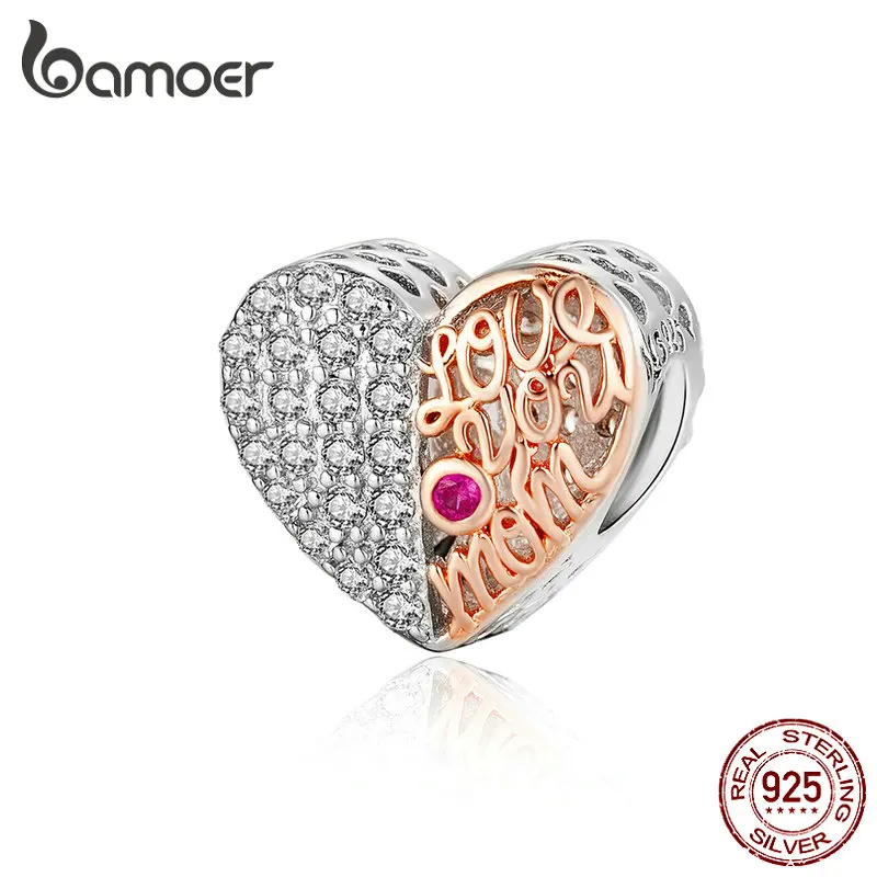 BAMOER Biocolor Heart-shape Beads for Original Silver Charm Bracelet 925 Sterling Silver Mom Heart Openwork Metal Bead SCC1173
BAMOER Biocolor Heart-shape Beads for Original Silver Charm Bracelet 925 Sterling Silver Mom Heart Openwork Metal Bead SCC1173