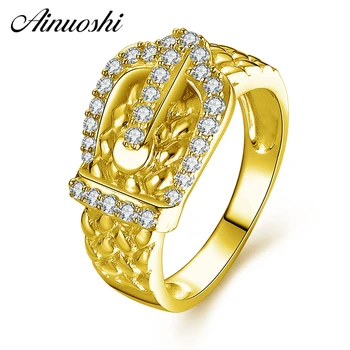 AINUOSHI 14K Solid Yellow Gold Cluster Band Ring SONA Diamond Buckle Weaving Wedding Engagement Birthday Ring Jewelry
AINUOSHI 14K Solid Yellow Gold Cluster Band Ring SONA Diamond Buckle Weaving Wedding Engagement Birthday Ring Jewelry